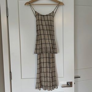 Michael Stars spaghetti strap two tiered dress, size medium